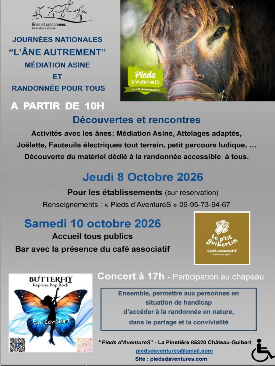 Affiche  portes ouvertes 2026- Pieds d’AventureS