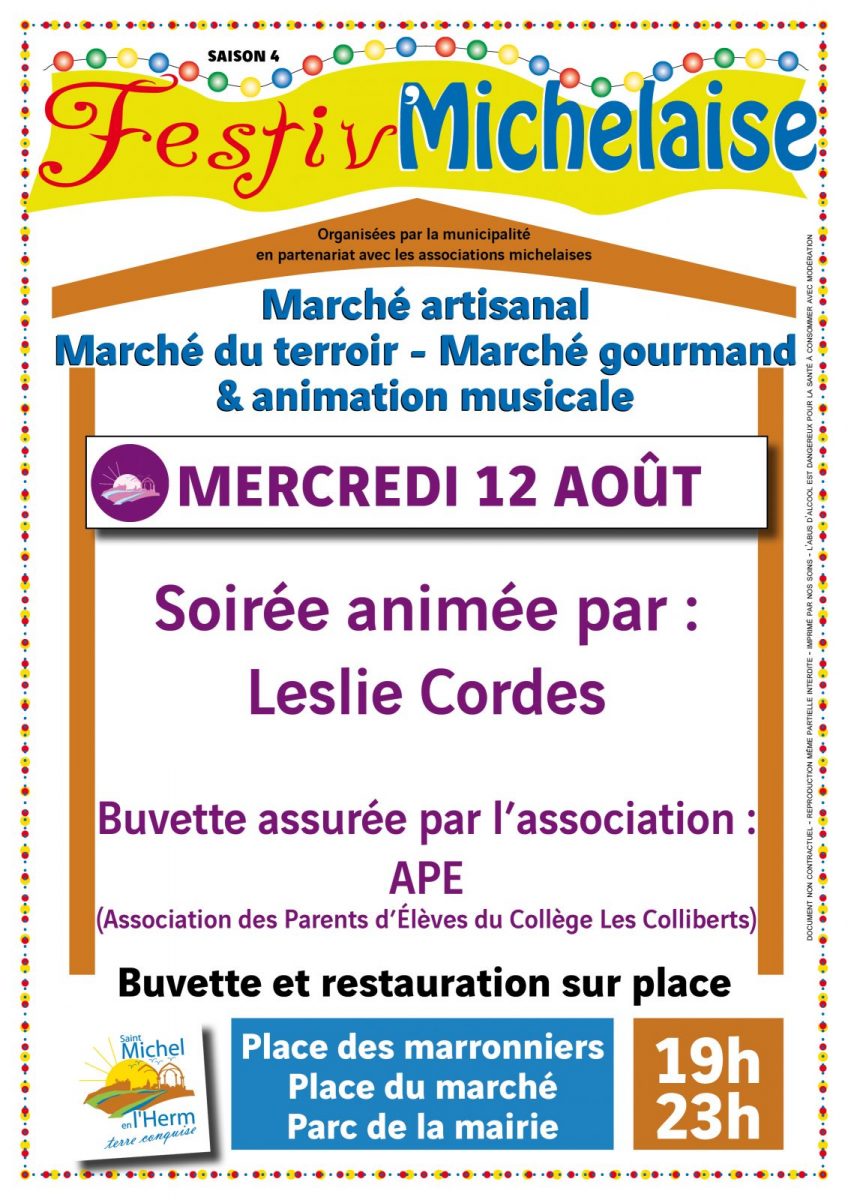 Affiche Festiv’Michelaise 12 août 2026