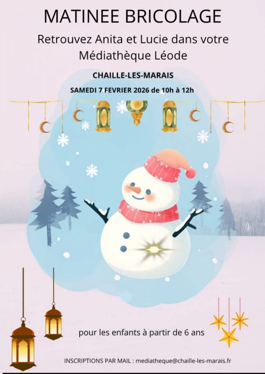 Affiche bricolage-Mediatheque Leode