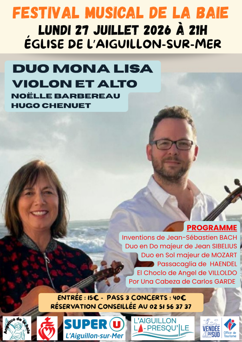 Festival Baie affiches indiv. – DUO Mona Lisa   Violon et alto