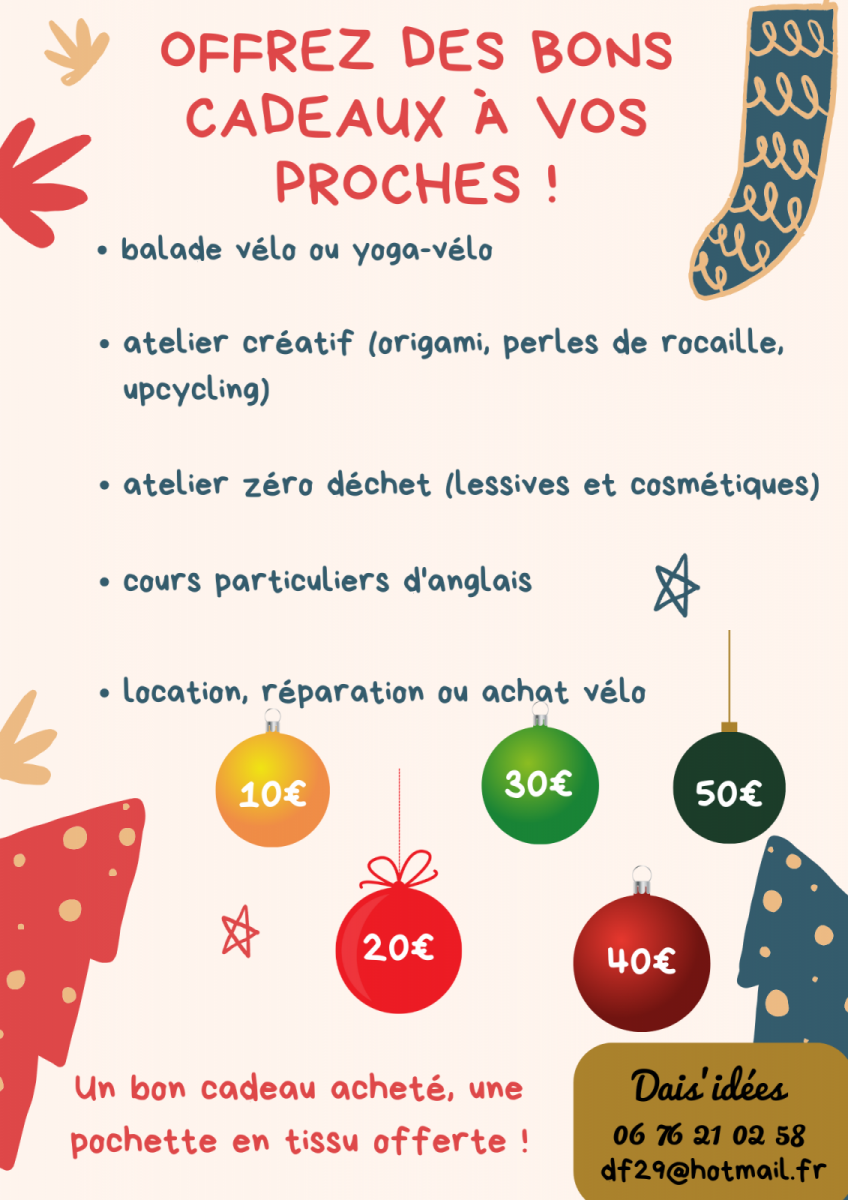 Daisidées – Luçon – Bon cadeaux