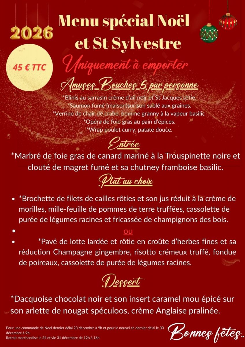 menu fetes la suite