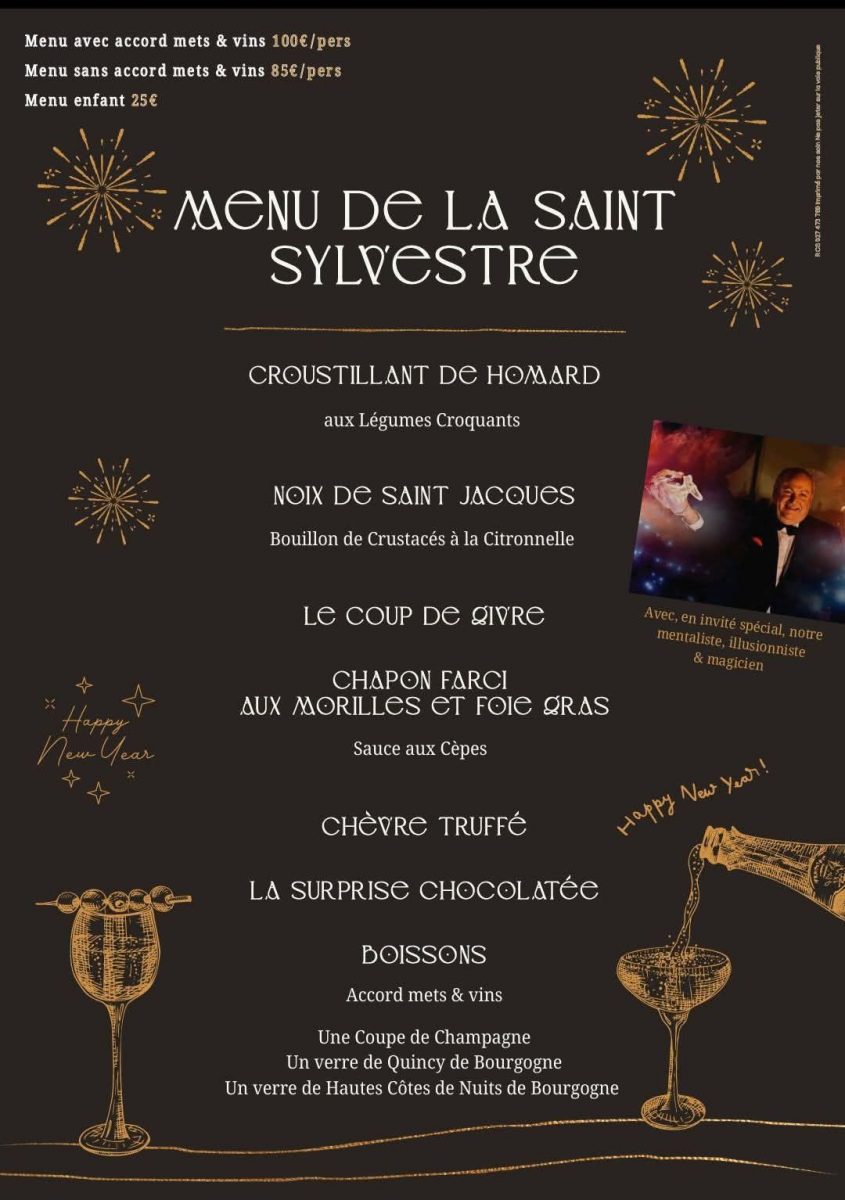 menu st sylvestre petite taverne
